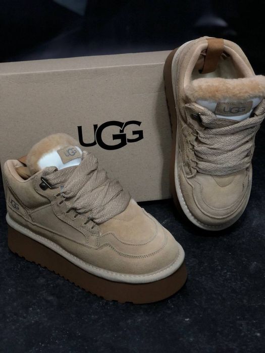 Кроссовки UGG Lowmel Australia Угг овчина, натуральный замш Уггі