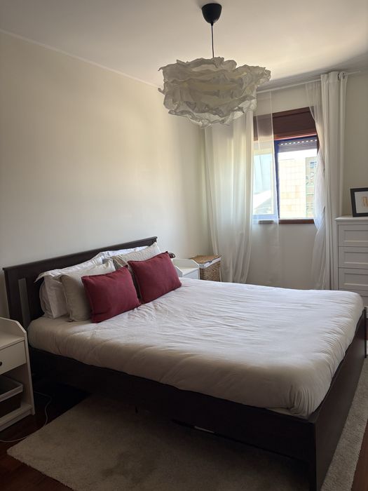 Cama SONGESAND IKEA Castanho Nogueira