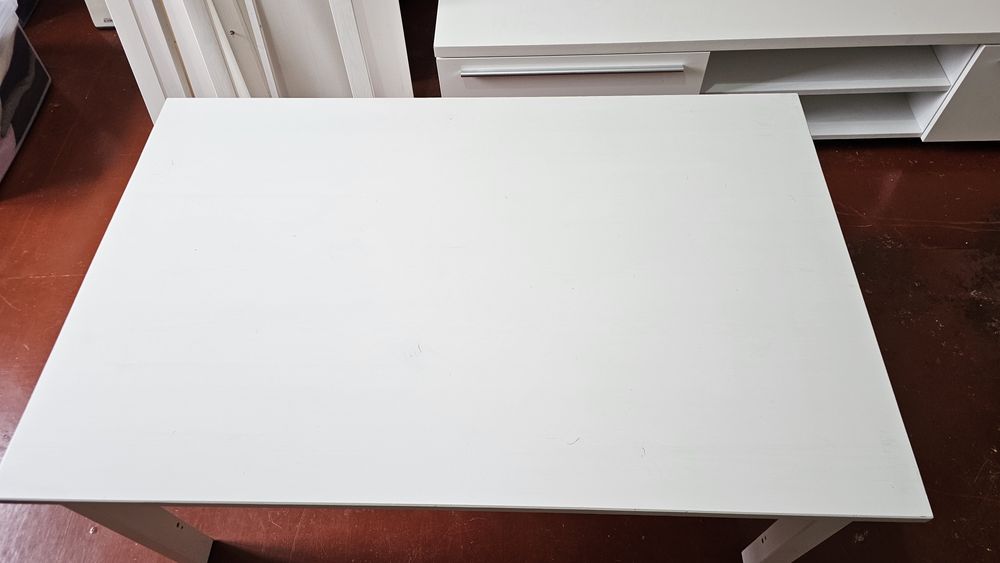 Biała ława Ikea drewno mocna stabilna