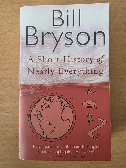 Livro "A Short History of Nearly Everything" de Bill Bryson
