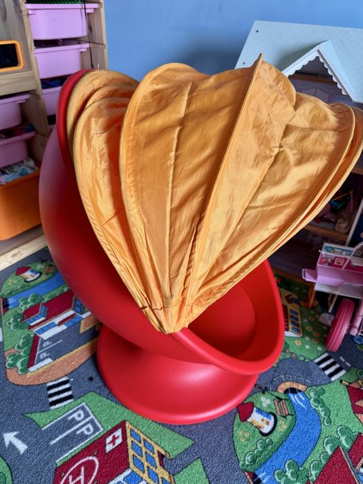 Ikea ps lomsk Fotel obrotowy dla dzieci czerwony pom