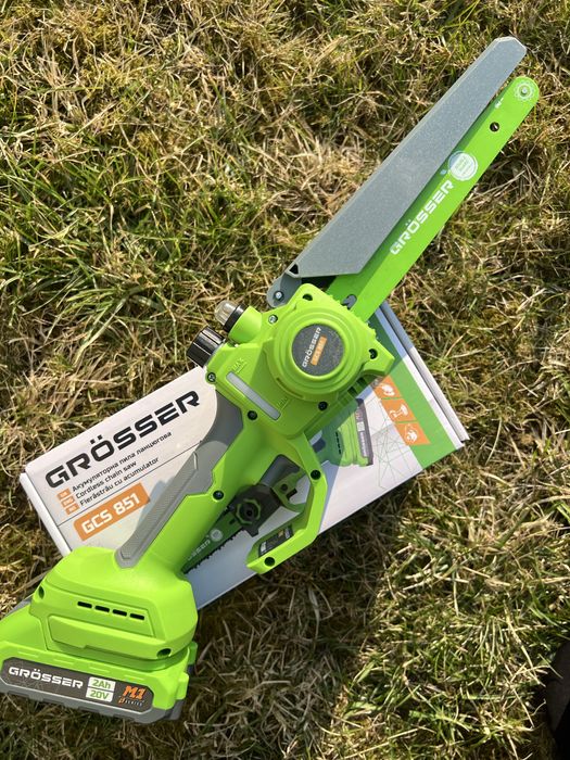 Акумуляторна міні-пила Grosser GCS 851 20V  2 ланцюги