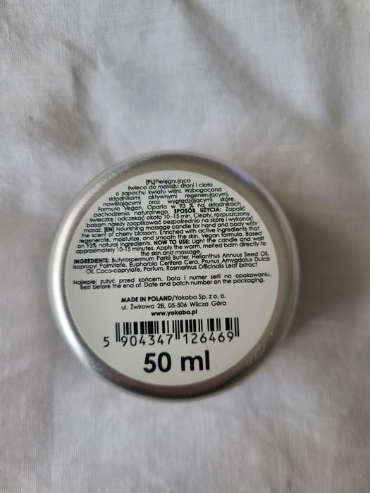 Yokaba świeca balsam do masażu