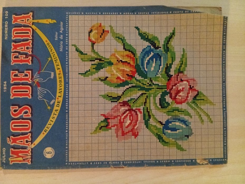 Mãos de Fada, revista de lavores feminino. Lote 3 revistas.