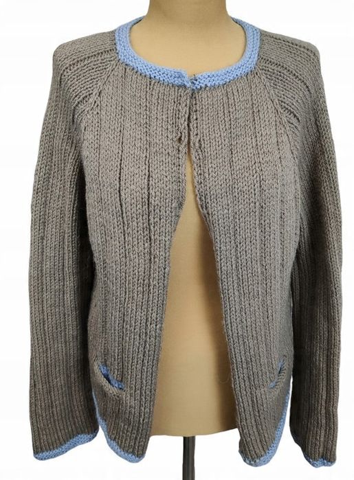 Sweter damski narzutka hand made rozm. M/l