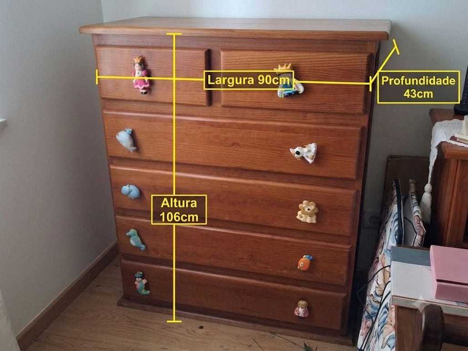 Cómoda para quarto de criança