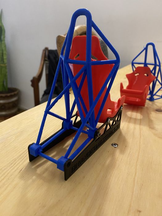 Suporte de telemovel formato banco impressao 3d