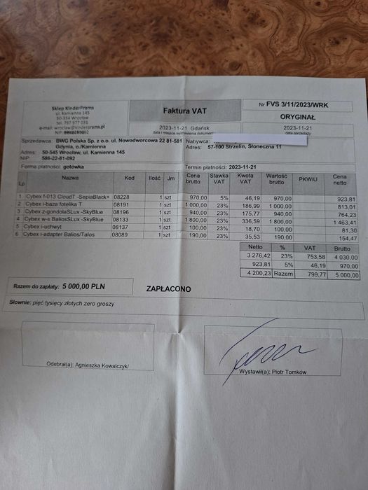 wózek dla dziecka