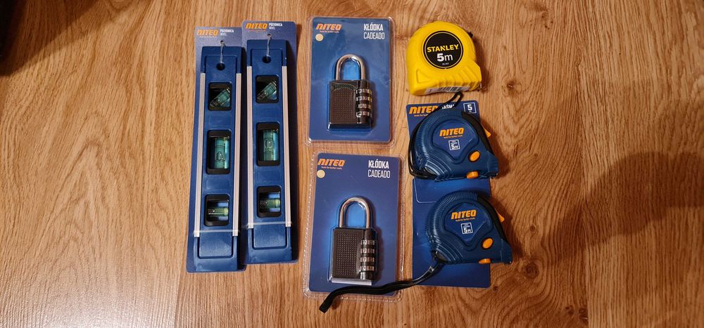 Poziomica miarka kłódka multitool yato king bahco stanley parkside niteo