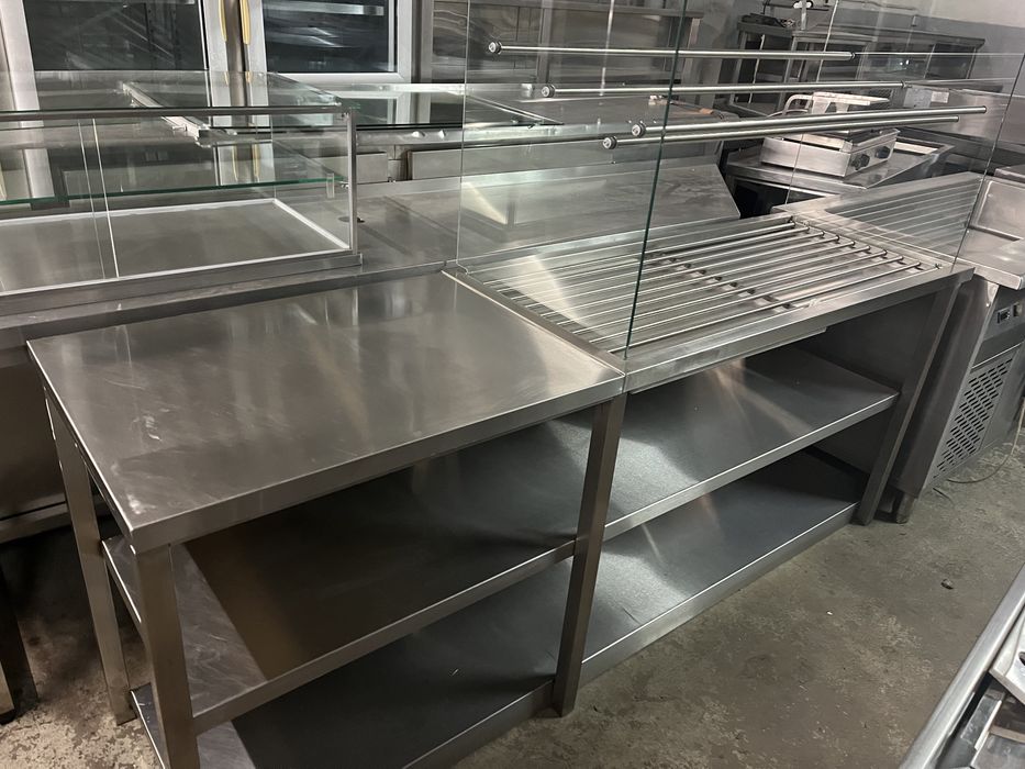 Móvel de Pão escaparate em inox como novo 2.20mt
