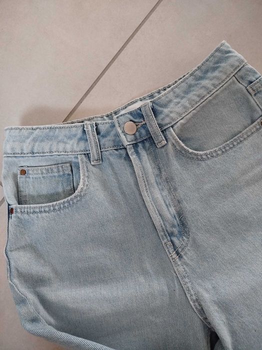 Spodnie damskie szerokie jeans używane Sinsay, rozmiar 32