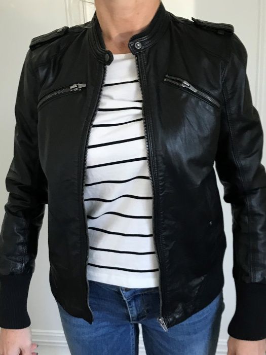 HIT!!! Kurtka skórzana PUMA sportowa r. 34