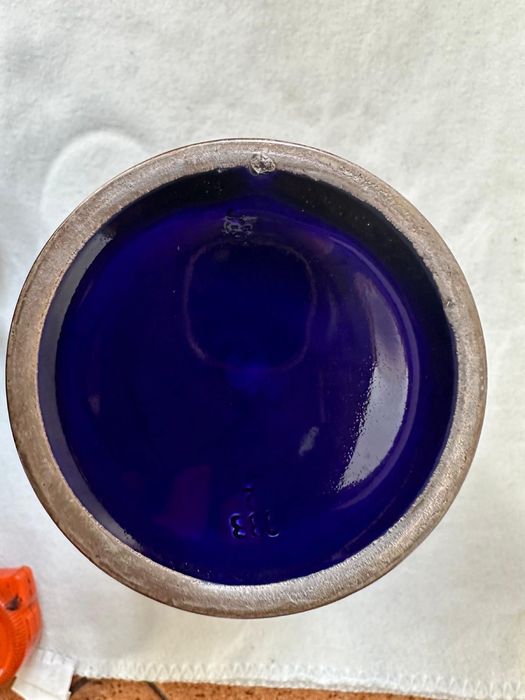 Wazon okuty srebrem. 1920 rok.