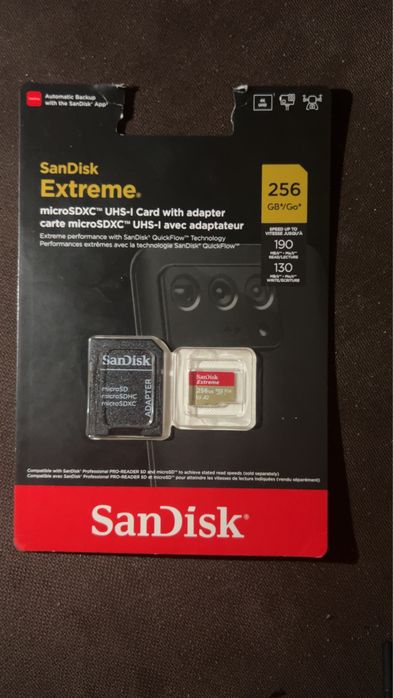 SanDisk Extreme microSDXC 256 GB UHS-I + adapter