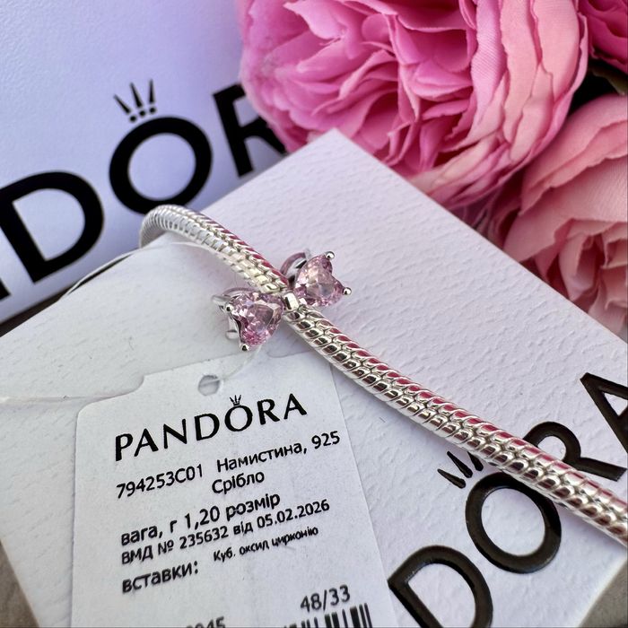 Шарм Pandora, Намистина нова оригінал Пандора Підвіска срібло бусина
