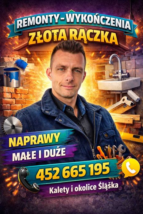 Remonty, wykończenia, złota rączka