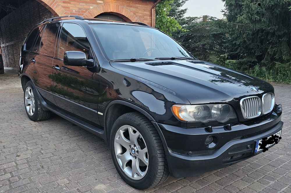 BMW X5 E53 4.4 v8 LPG m62b44 brązowe skory el. sporty czarny sufit  android