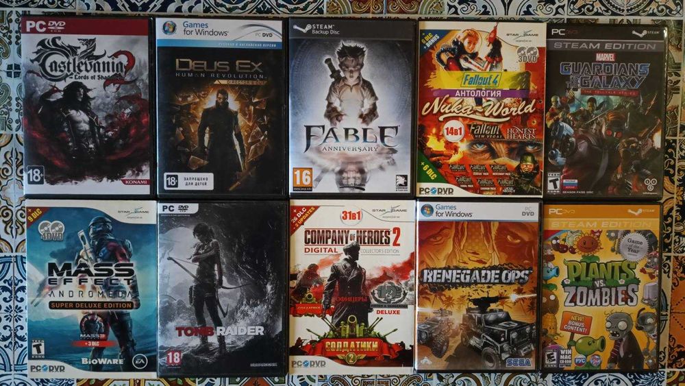 Колекція ігор для ПК на DVD дисках