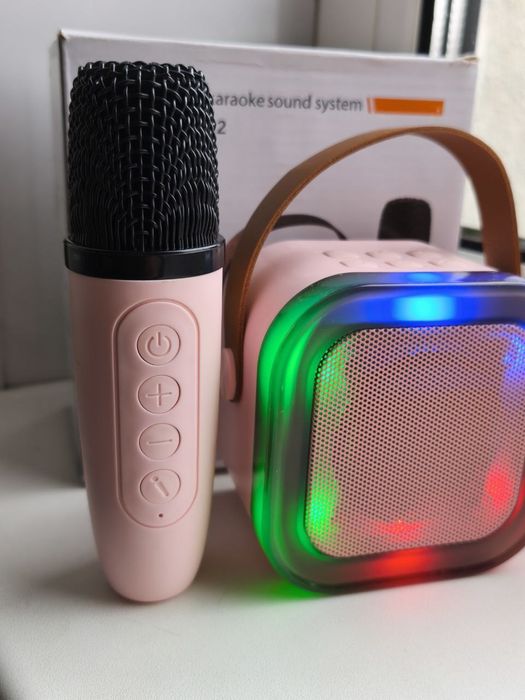 Караоке детское с LED подсветкой,з 2 микрофоном