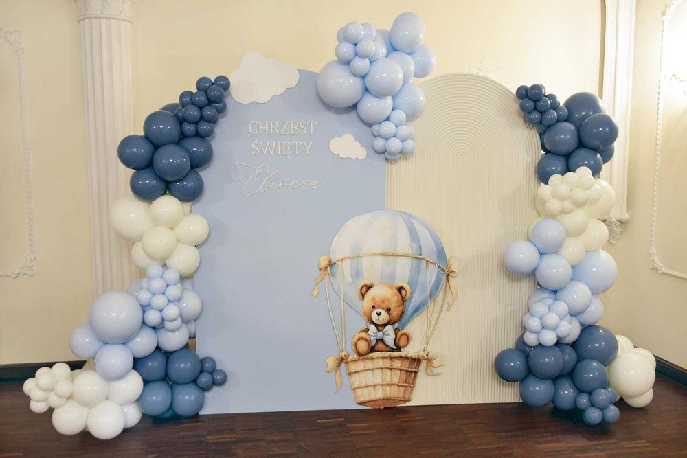 Ścianki balonowe Dekoracje okolicznościowe Chrzest Studniówka Komunia