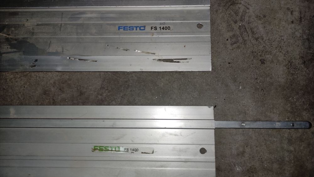 Réguas Trilho-Guia 1400mm FESTOOL FS 1400/2 para Serra