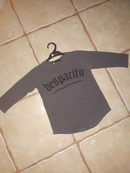 szara bluzka chłopięca, Despacito, r. 116