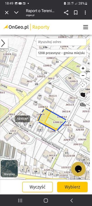 Działka budowlana 3140 m² - Widok 2