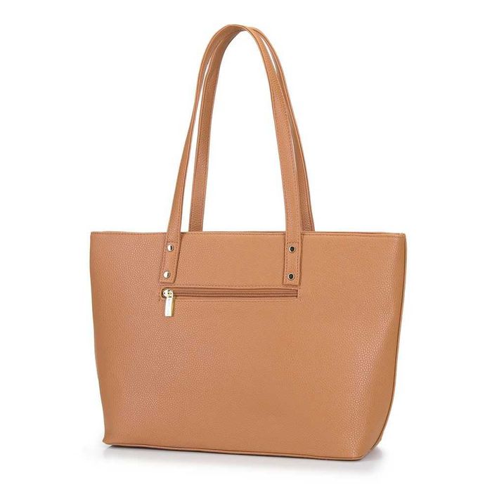 WITTCHEN Torebka shopperka z pierścieniami beżowa