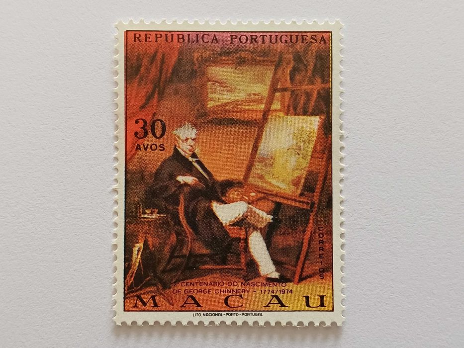 Filatelia - Macau - George Chinnery, 1974