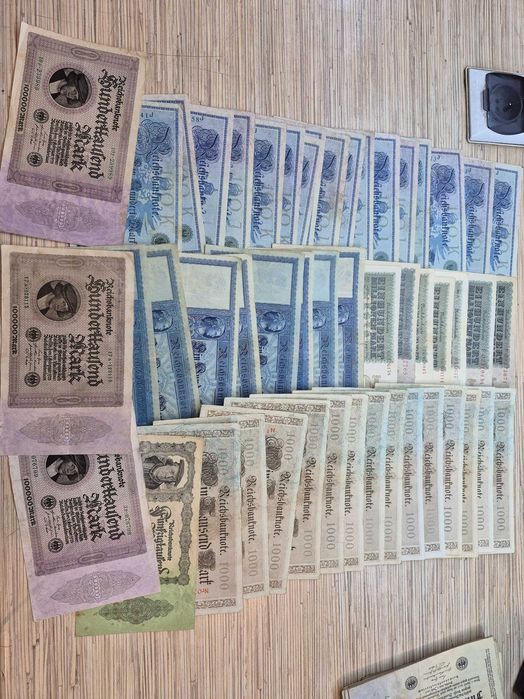 Starocie banknoty Marki Niemcy 159 sztuk wysyłka gratis