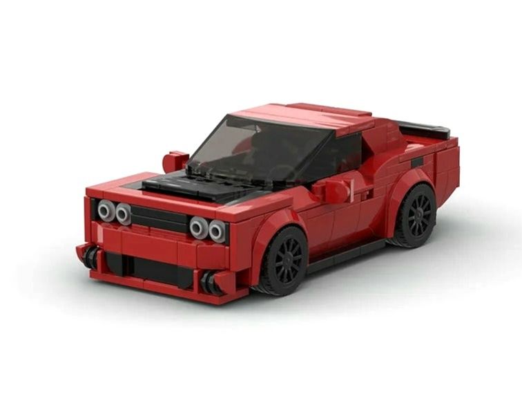 Nowe klocki Dodge Challenger Demon dodż czelendżer czalendżer auto samochód mode prezentl kompatybilne z klockami Lego