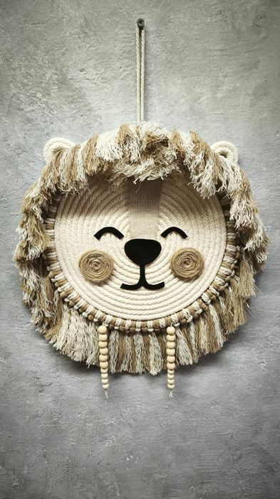 Makrama zwierzęta, boho, pokój dziecięcy, handmade