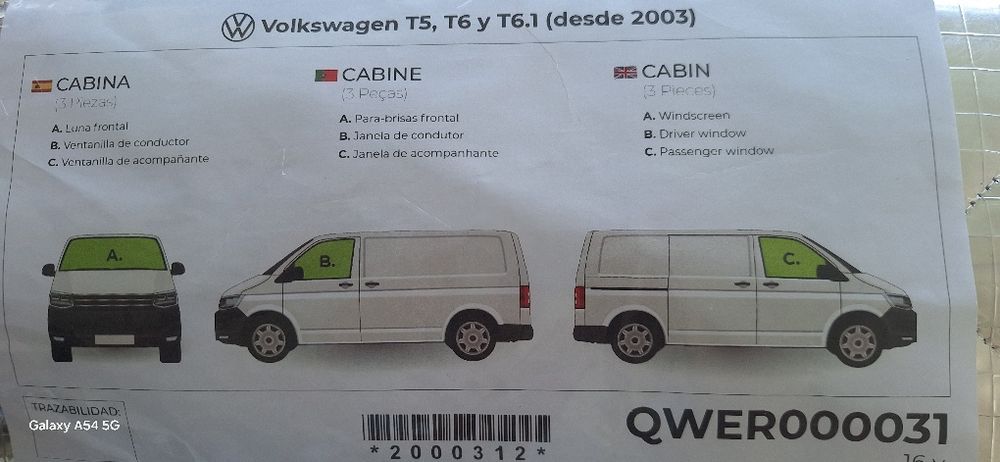 Blackout para ww transporter