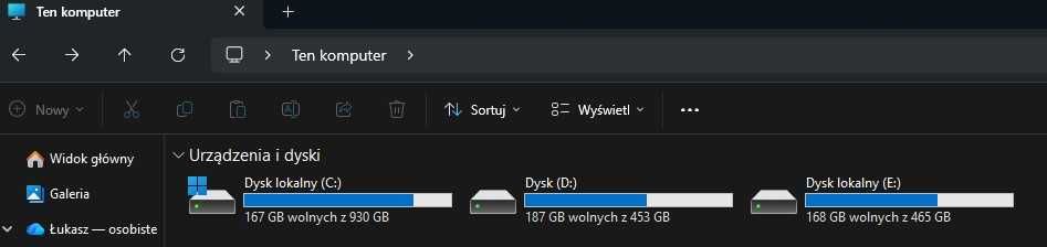Komputer gamingowy RTX 2070 Super / Ryzen 5 / 32GB RAM / 3 dyski (2TB) / Win 11 Pro