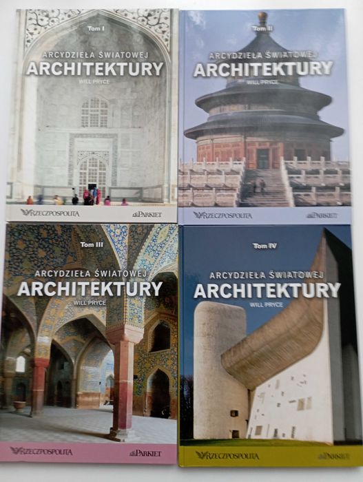 Arcydzieła Światowej Architektury, seria książek, 4 tomy!