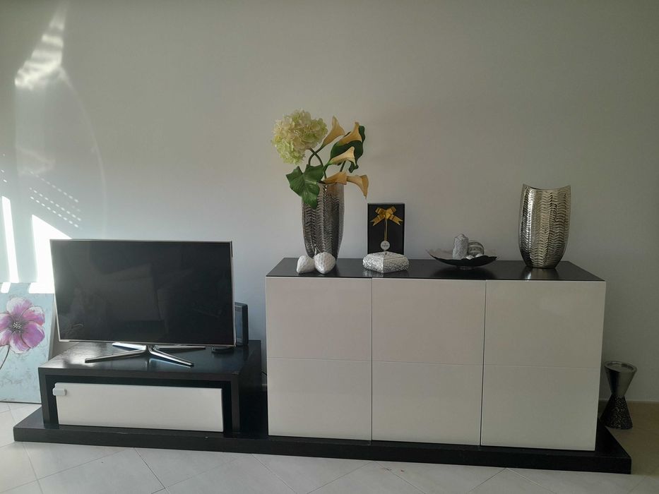 Sala de jantar e estar completa