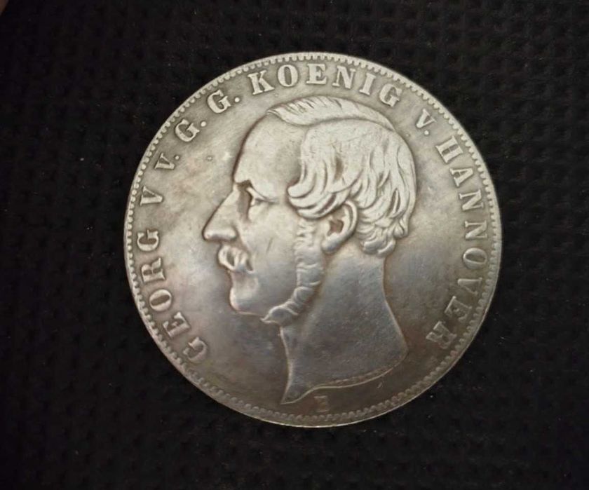 Монета 2 таллера 1855 год