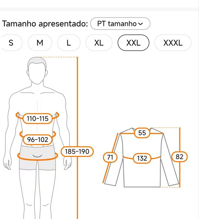 Blusão casaco xll novo a estrear 
Vendo por falta de uso/desocupar por
