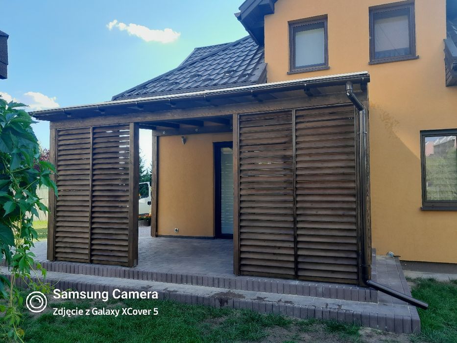 Taras Zadaszenie Wiata Pergola Drewno klejone KVH BSH