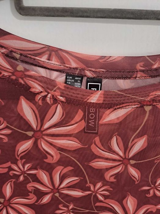 Bluzka bordowa siateczka