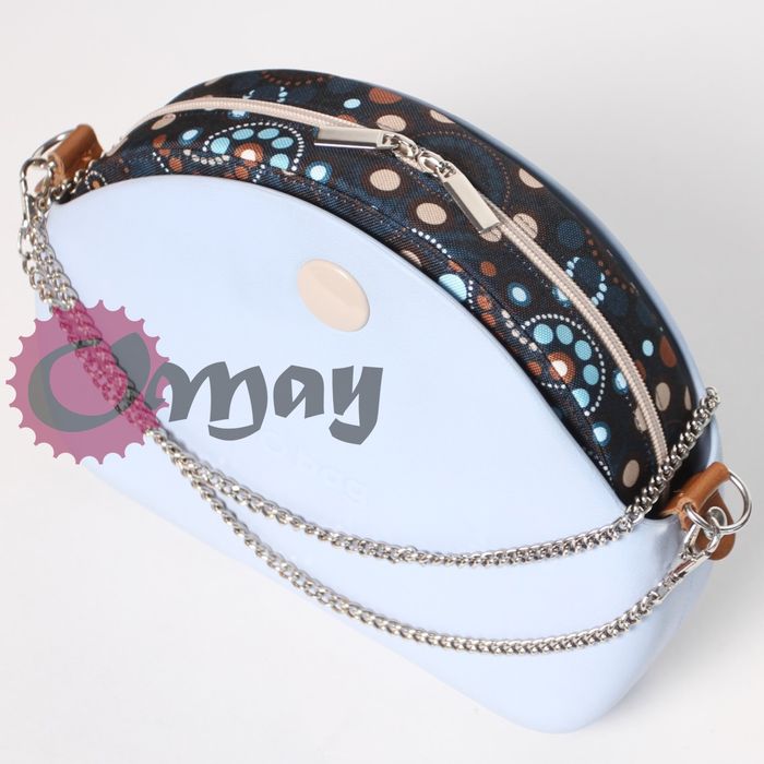 organizer OBAG MOON LIGHT chocomay granat beż hummus 2 kieszenie OMAY