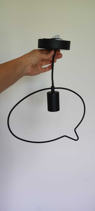 Candeeiros pretos decorativos para sala, os 3 incluídos
