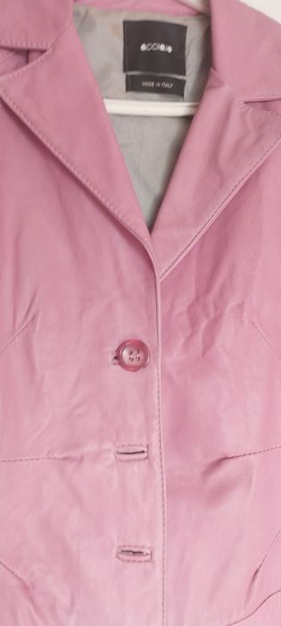 Casaco em couro usado