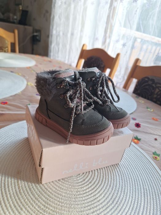 Botki kozaki ocieplane dziecięce Nelli Blu