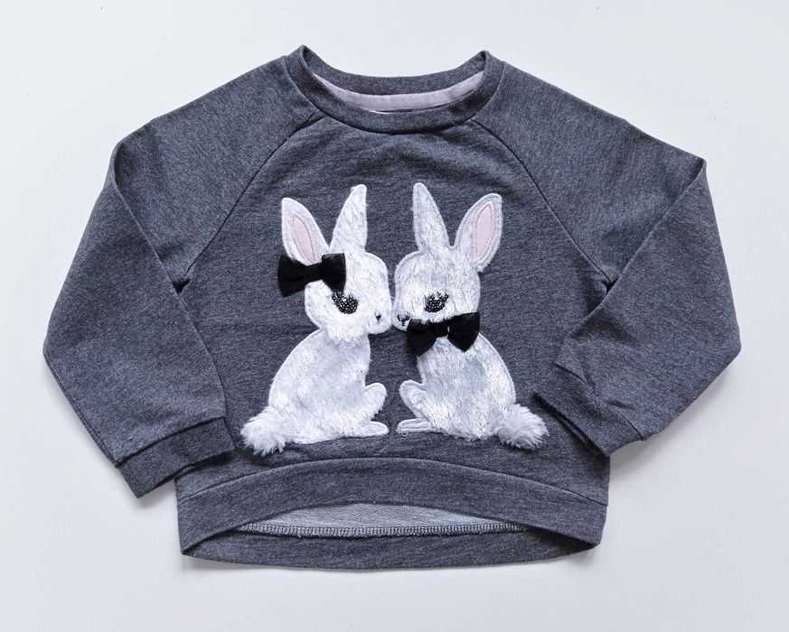 Bluza 3D Króliczki H&M 92