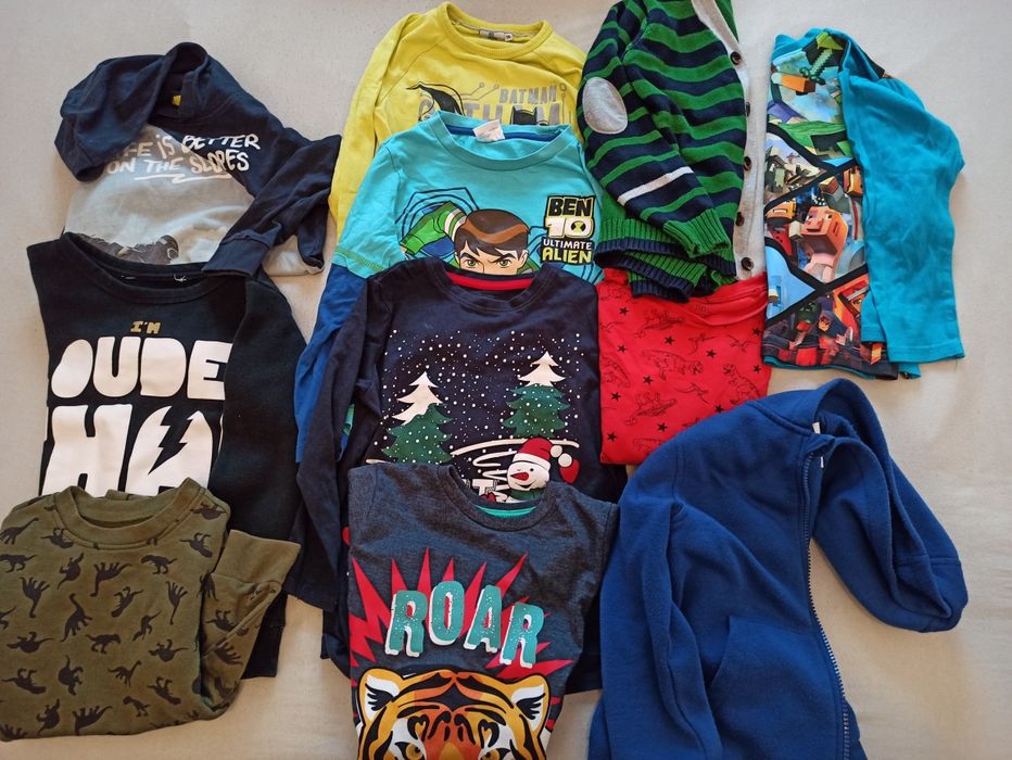 Minecraft Zestaw tez nowe ubrania wszystko z dług. ręk.koszulki swetry