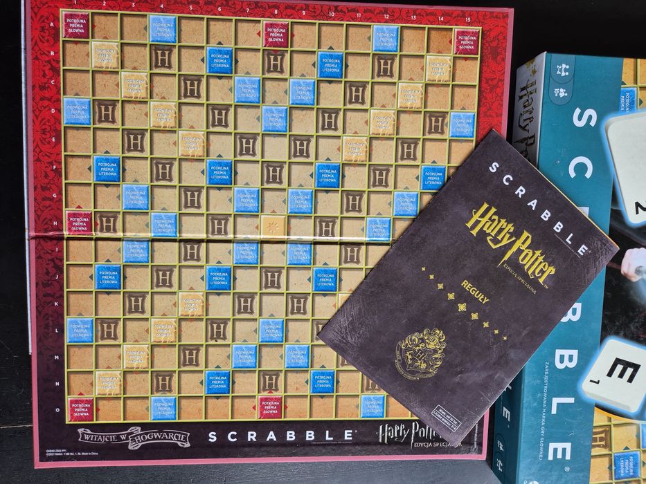 Harry Potter scrabble gra planszowa jak nowa Mattel