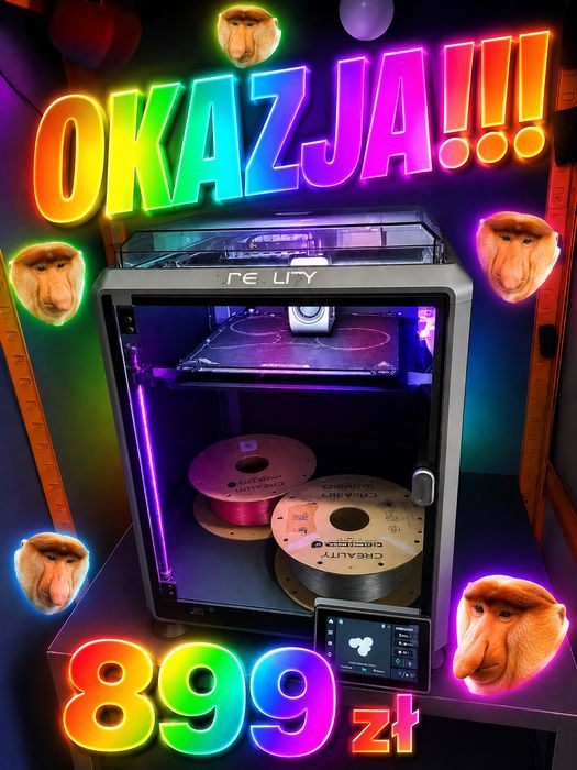 Drukarka 3d creality K1 bez wad na nowej rewizji