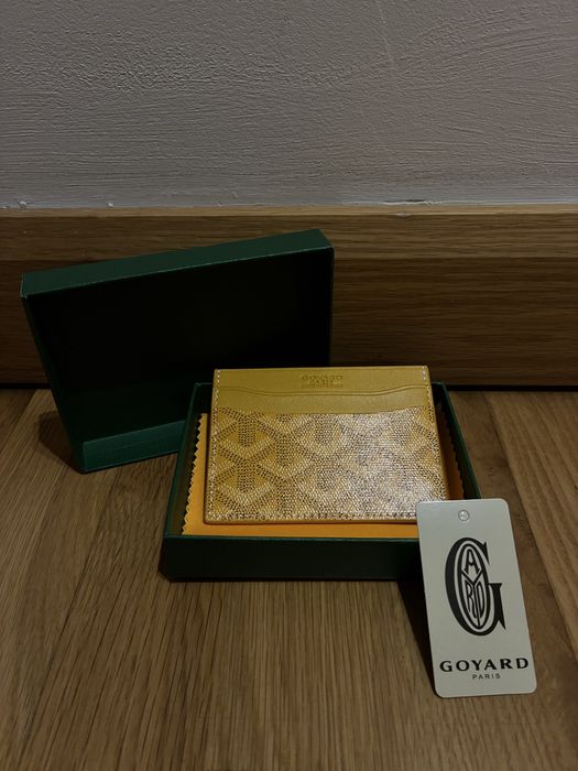 Carteira goyard amarela