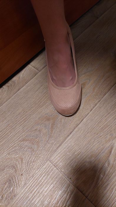 Туфли польша пудровые